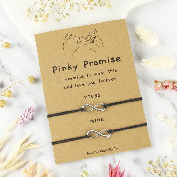 personalized Pinky Swear Promise Bracelet - Name My Jewelry ™