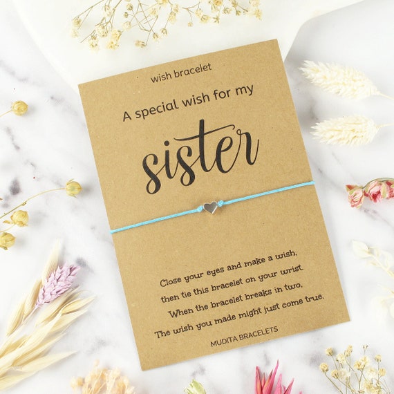 Special Sister Bracelet Wish Bracelet Friendship Bracelet Gift
