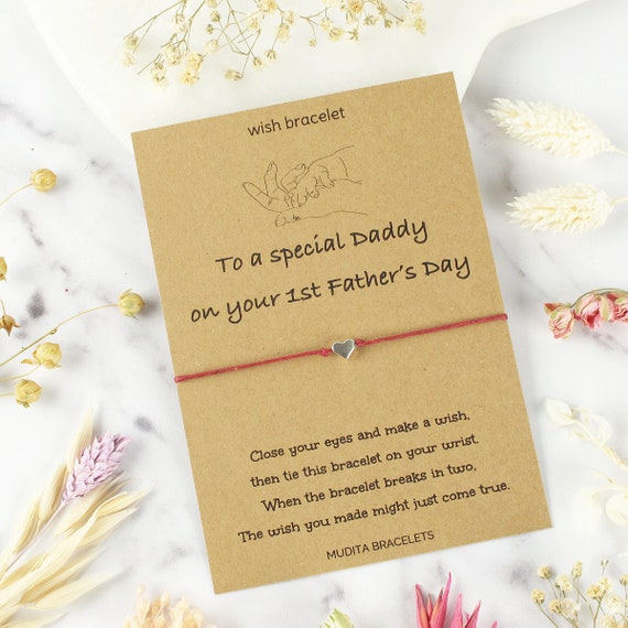 Buy 1st Father s Day Bracelet Gift for Daddy From Baby Heart