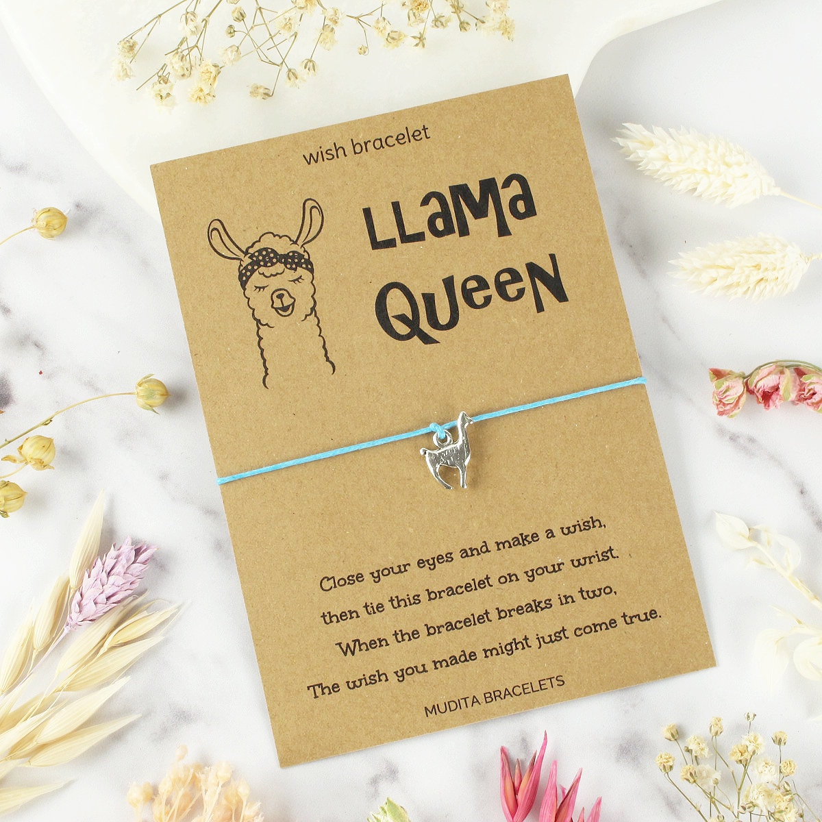 Llama Llama Charm Llama Queen Charm Bracelet Wish Bracelet 