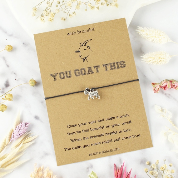 You Goat This Wish Bracelet, Friendship Bracelet, Charm Bracelet, Cord  Bracelet, Goat Jewelry, String Bracelet, Friend Gift, Animal Bracelet - Etsy