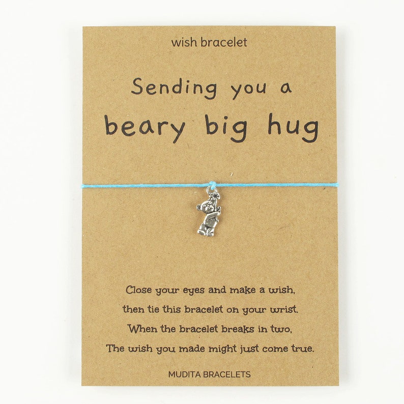 Bear Hug Wish Bracelet Friendship Bracelet String Bracelet Etsy