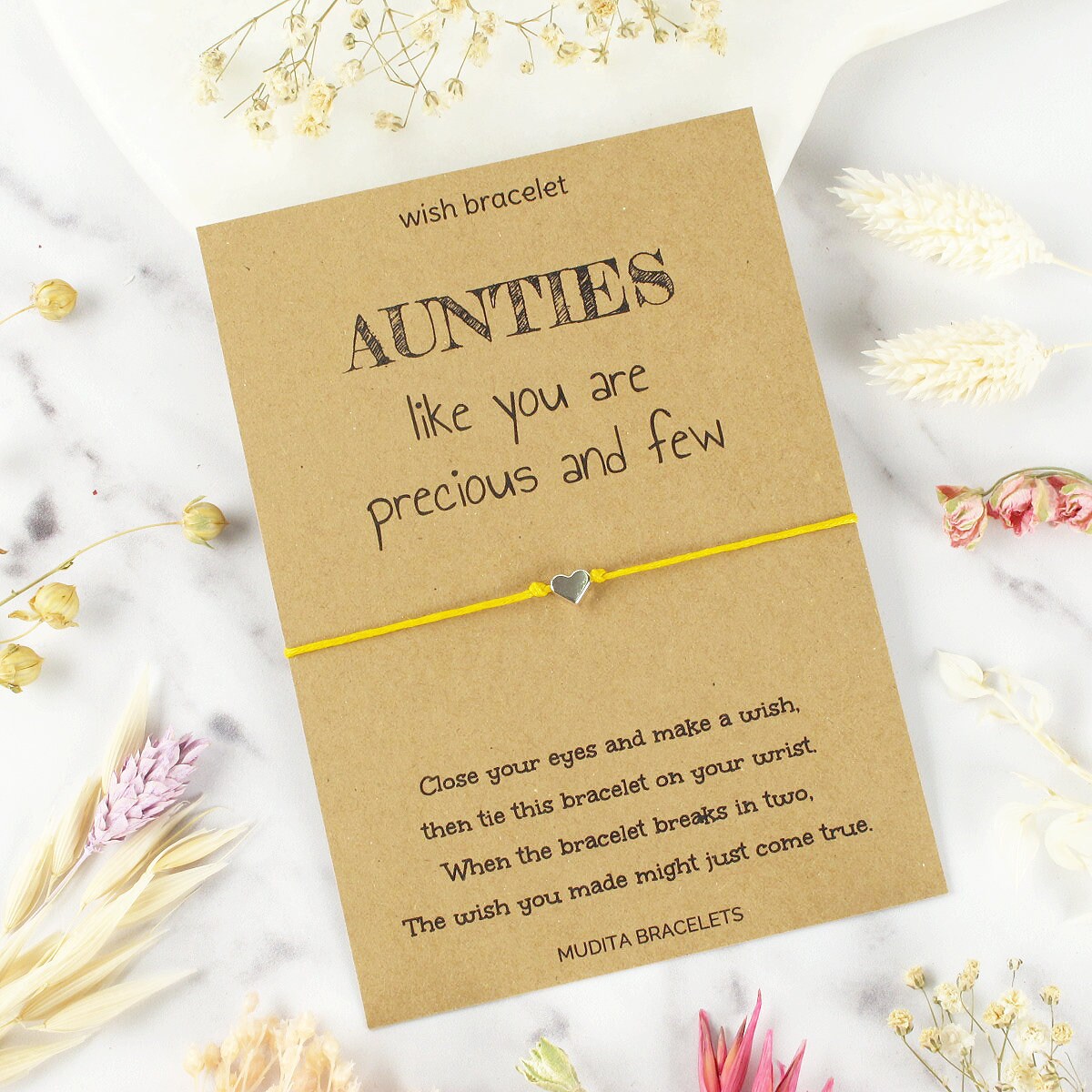 Buy If Aunties Were Flowers, Id Always Pick You-silver Lotus Flower  Adjustable Wish Bracelet, Auntie Special Bracelet Gift, Keepsake Card, UK  Online in India - Etsy