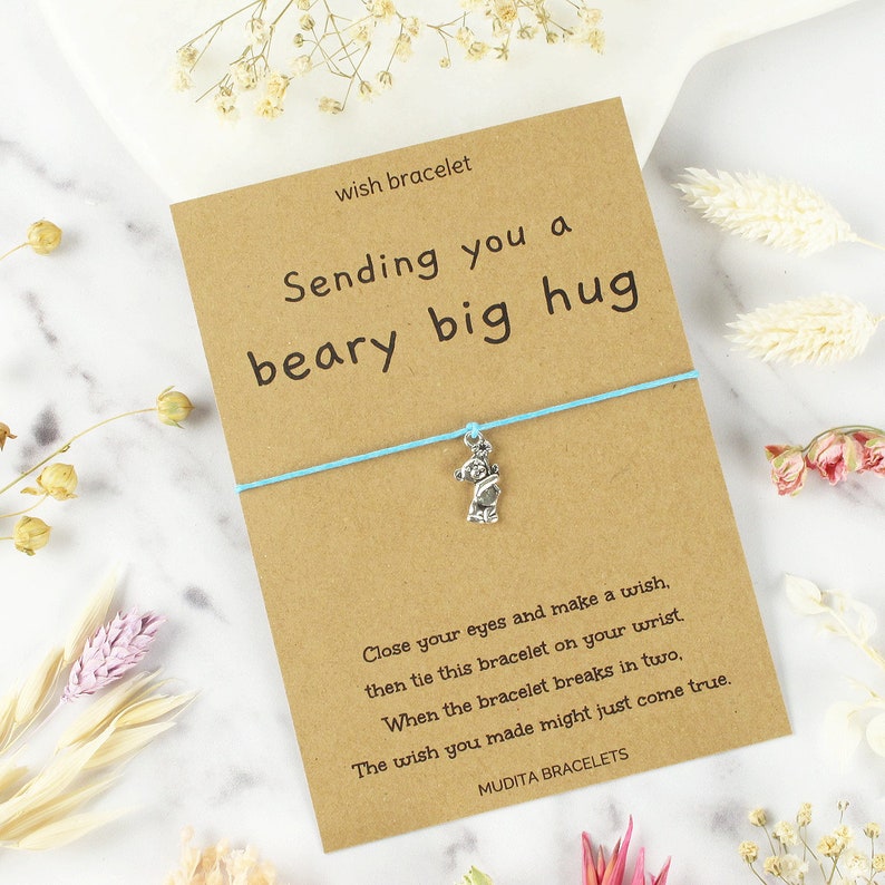 Bear Hug Wish Bracelet Friendship Bracelet String Bracelet Etsy