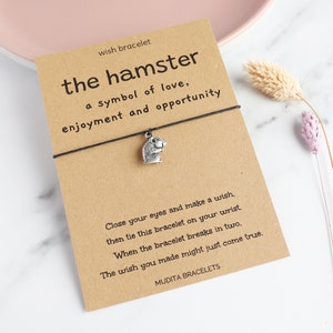 Hamster Bracelet, Wish Bracelet, Animal Bracelet, Hamster Totem, Hamster Spirit Animal, Symbol Of Love, Friendship Bracelet, Friend Gift