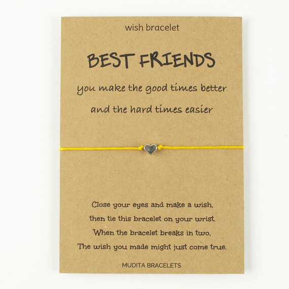 Best Friends Appreciation Bracelet Wish Bracelet Friendship