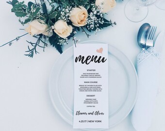 Rustic Wedding Menu, Wedding Menu template, Printable Menu, Wedding Menu Printable Template, Menu Cards, Wedding Menu Printable Template,