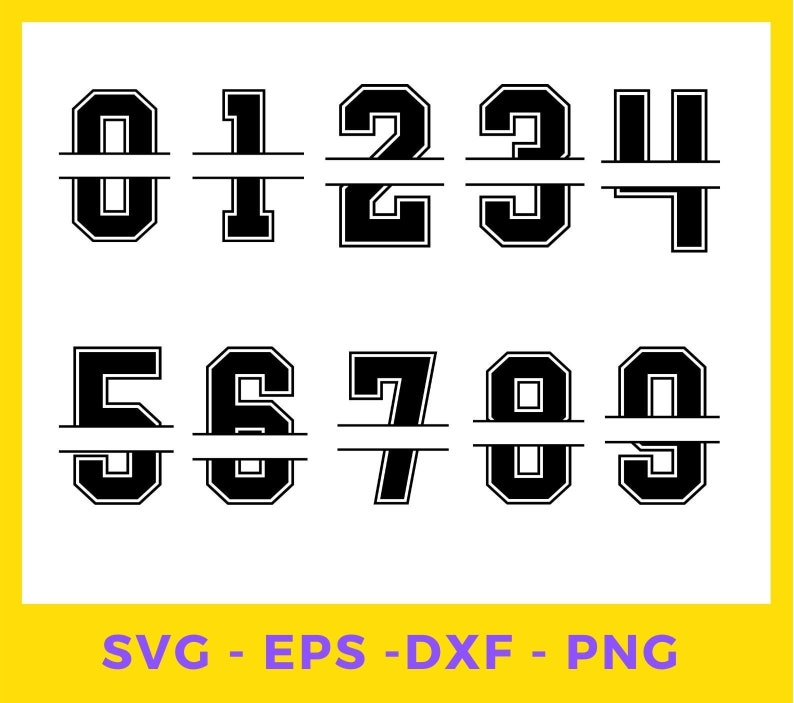 Best Little List! 15+ Number Split Monogram SVG - LifeInscribed.com
