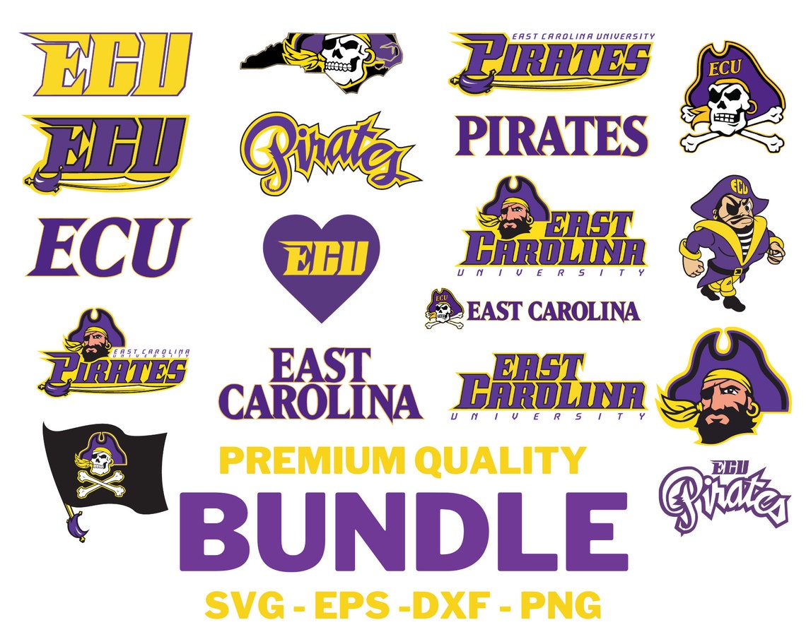 East Carolina Pirates svg png dxf eps East Carolina Etsy