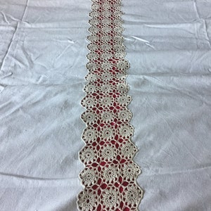 Canvas and crochet bedspread image 2