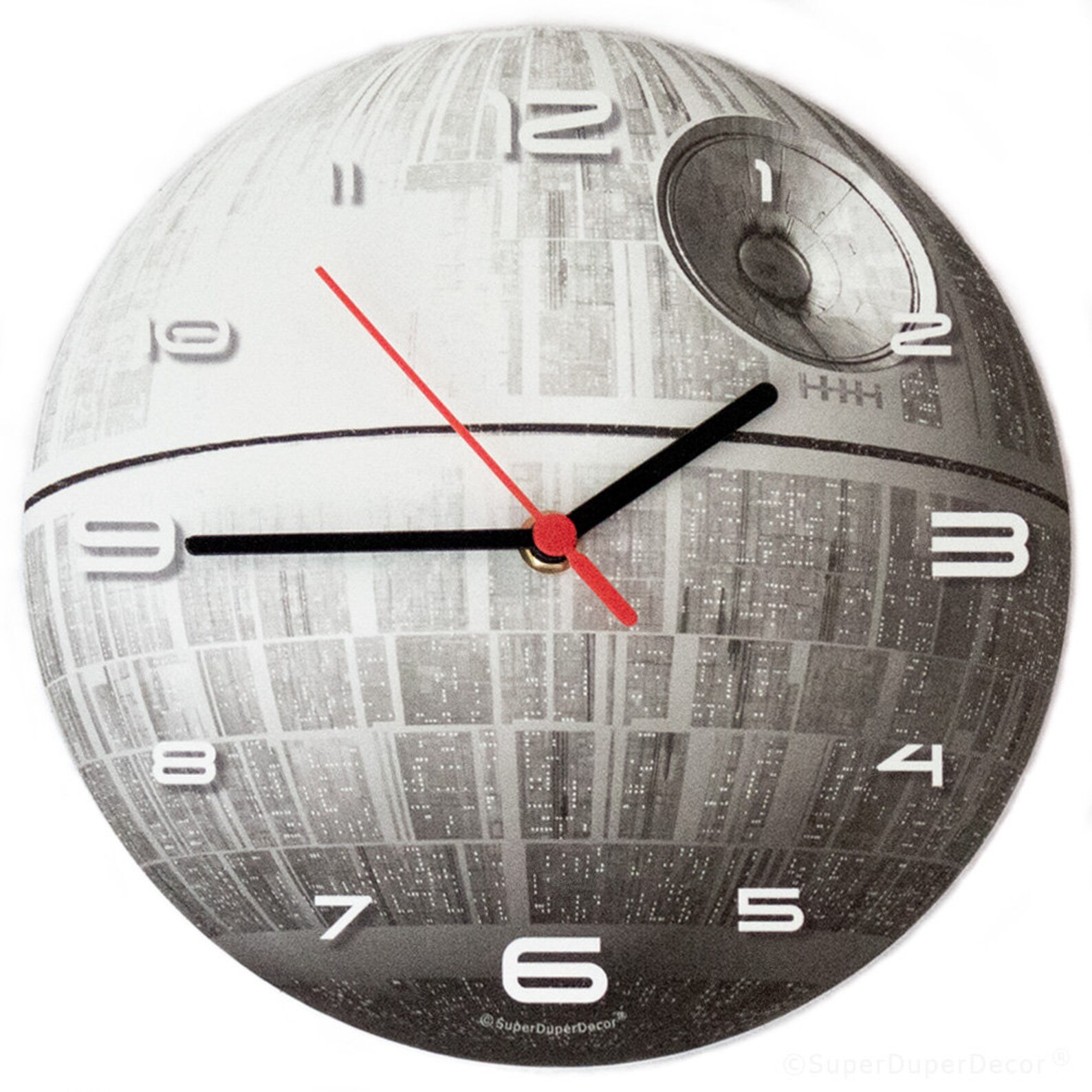 DEATH STAR Glowinthedark Wall Clock Boys Childrens Etsy
