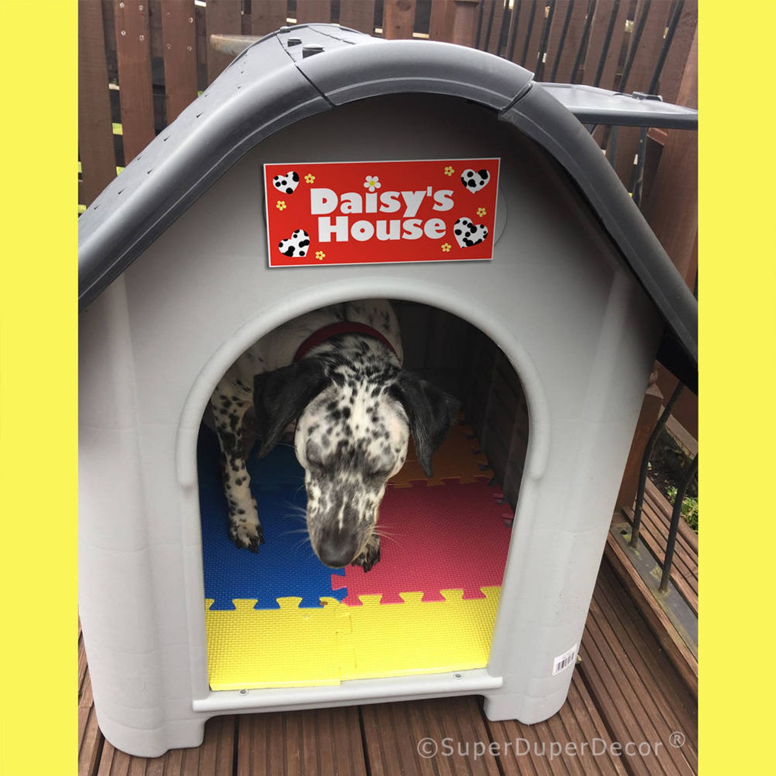 dog-house-name-plaque-personalised-pet-home-kennel-bed-etsy
