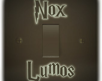 Nox Lumos ( Off On ) Light Switch Sticker funny kids wall room vinyl decal