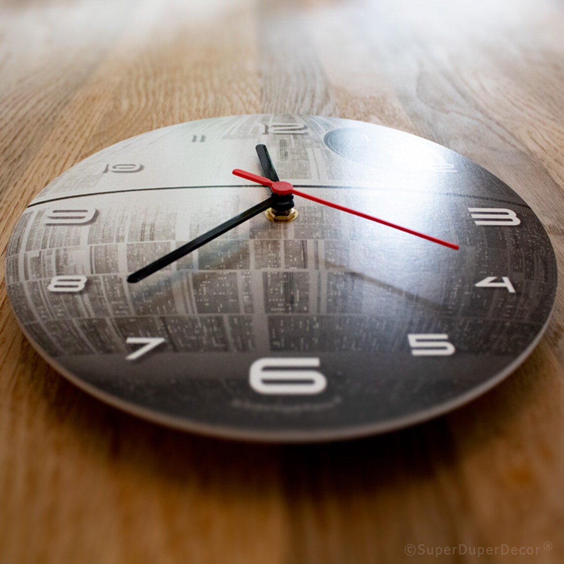 DEATH STAR Glowinthedark Wall Clock Boys Childrens Etsy