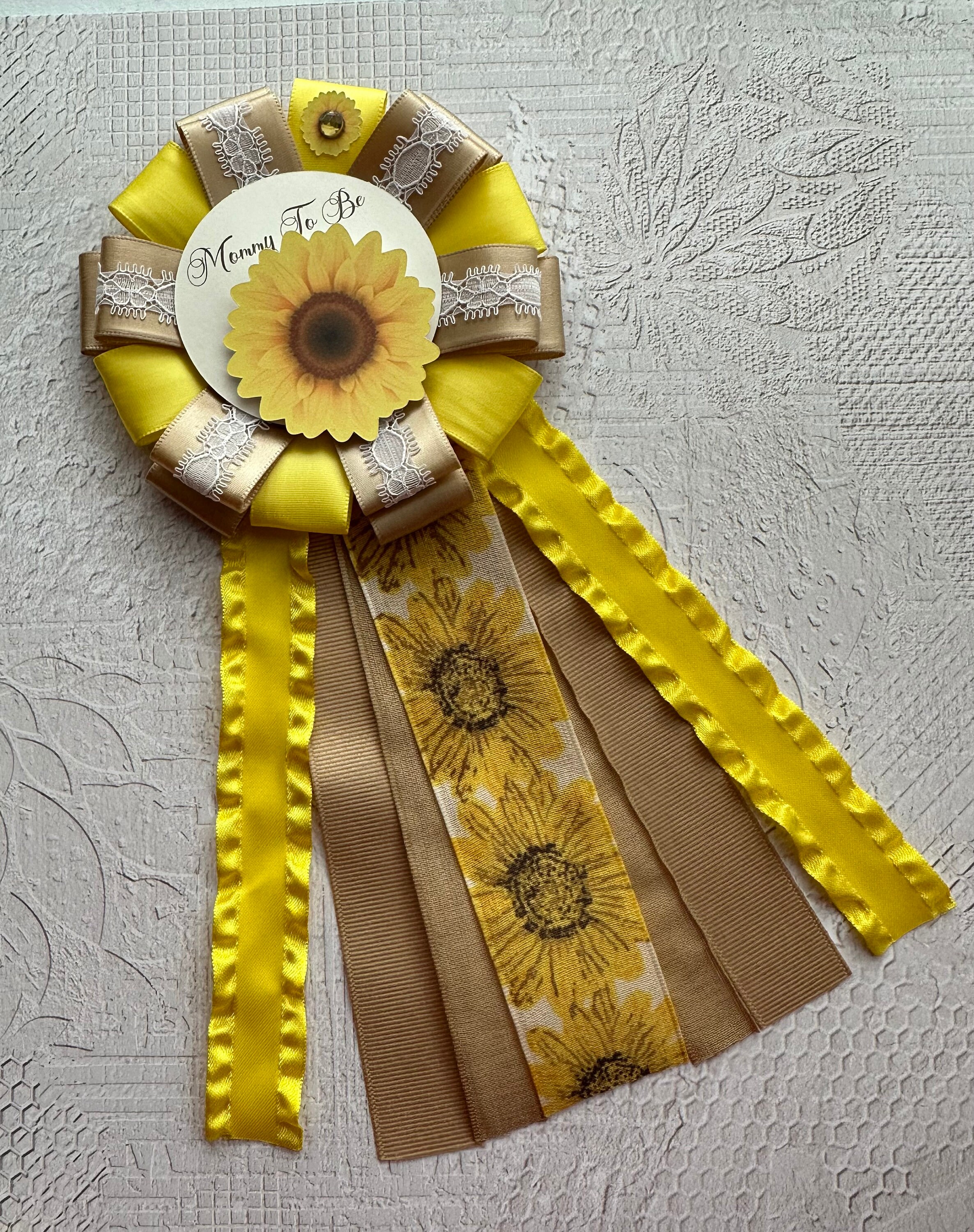 Sunflower Theme Baby Shower Corsage, Summer Theme Baby Shower, Sunflower Baby Shower Boho Theme Baby Shower