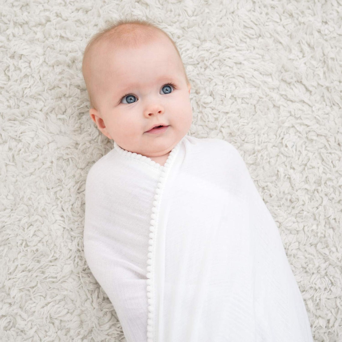 Muslin Baby Blanket/ Muslin Swaddle Blanket/ Bamboo Baby | Etsy