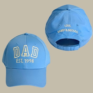 Dad Hat Embroidered with Kids Names Meaningful Gift for 1st Time Dad, First Father's Day Gift, Personalized Gift for Grandpa, Gift from Kids