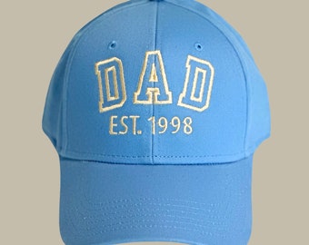 Dad Hat Embroidered with Kids Names Meaningful Gift for 1st Time Dad, First Father's Day Gift, Personalized Gift for Grandpa, Gift from Kids
