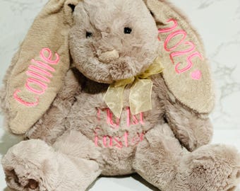 First Easter Bunny Customized Embroidery, Baby's First Easter Bunny, My 1st Easter bunny Teddy, Easter Bunny Rabbit, First Easter Bunny Toy