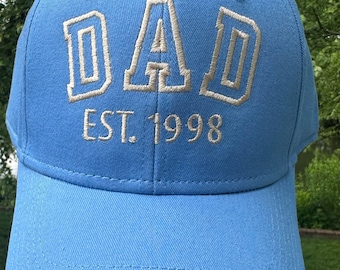 Dad Hat Embroidered with Kids Names Meaningful Gift for 1st Time Dad, First Father's Day Gift, Personalized Gift for Grandpa, Gift from Kids