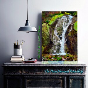 Waterfall Colorado Photography Landscape Art Mountain Photographs Metal Prints Large Metal Wall Art Nature Wall Decor Office Art Giclee Art