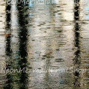 Rain Art,Abstract Rain Photography,Water Art,Silver Office Art,Abstract Water Photographs,Rainstorm Art,Large Metal Prints,Large Wall Decor image 10