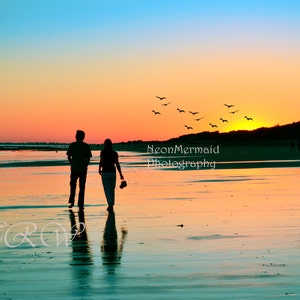 Coastal Wall Art Coastal Decor Beach Decor Sunset Art Sunset Beach Print Ocean Sunset Print Beach Sunset Photo Beach Wall Art Metal Print
