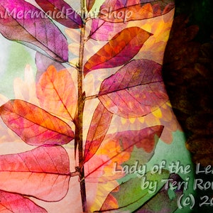 Fine Art Photography of Woman with Leaves Figurative Art,Romantic Bedroom Art Valentines's Day Gift,Pink Art,Bedroom Decor Nude with Leaves image 5