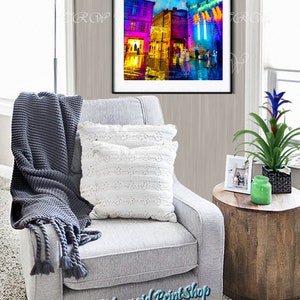 La Rochelle France Castle Giclee Print: Fairytale Steampunk Art Giclee Print 12 x 18 inches