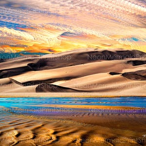 Sand Dunes National Park Art Print: Colorado Dreamscape Photography