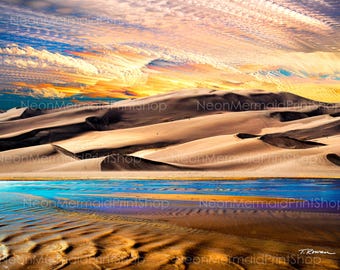 Sand Dunes National Park Art Print: Colorado Dreamscape Photography