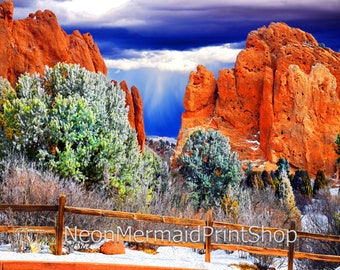 Colorado Art, Garden of the Gods, Colorado Wall Art, Colorado Springs Art, Colorado Photography, Garden of the Gods Art, Colorado Art Print