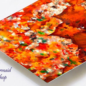 Print of Colorful Trees,Fantasy Art Forest,Nature Photo of Trees,Autumn Leaves Print,Colorful Aspen Tree Painting of Trees,Halloween Art
