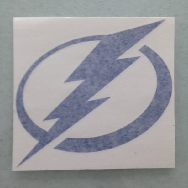 Tampa Bay Lightning Vinyl Sticker in Blue