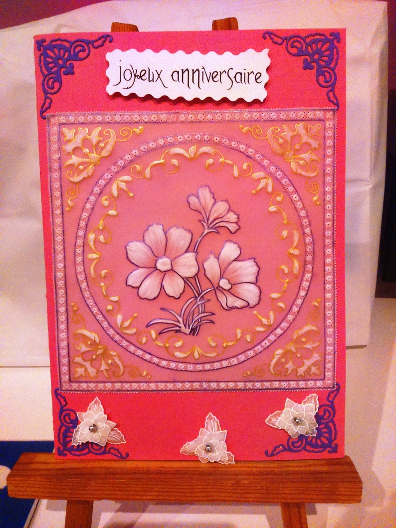 handmade pergamano birthday card 1 etsy