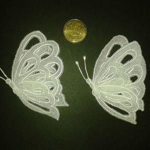 lot de 4 papillons en pergamano pour scrapbooking ou carterie