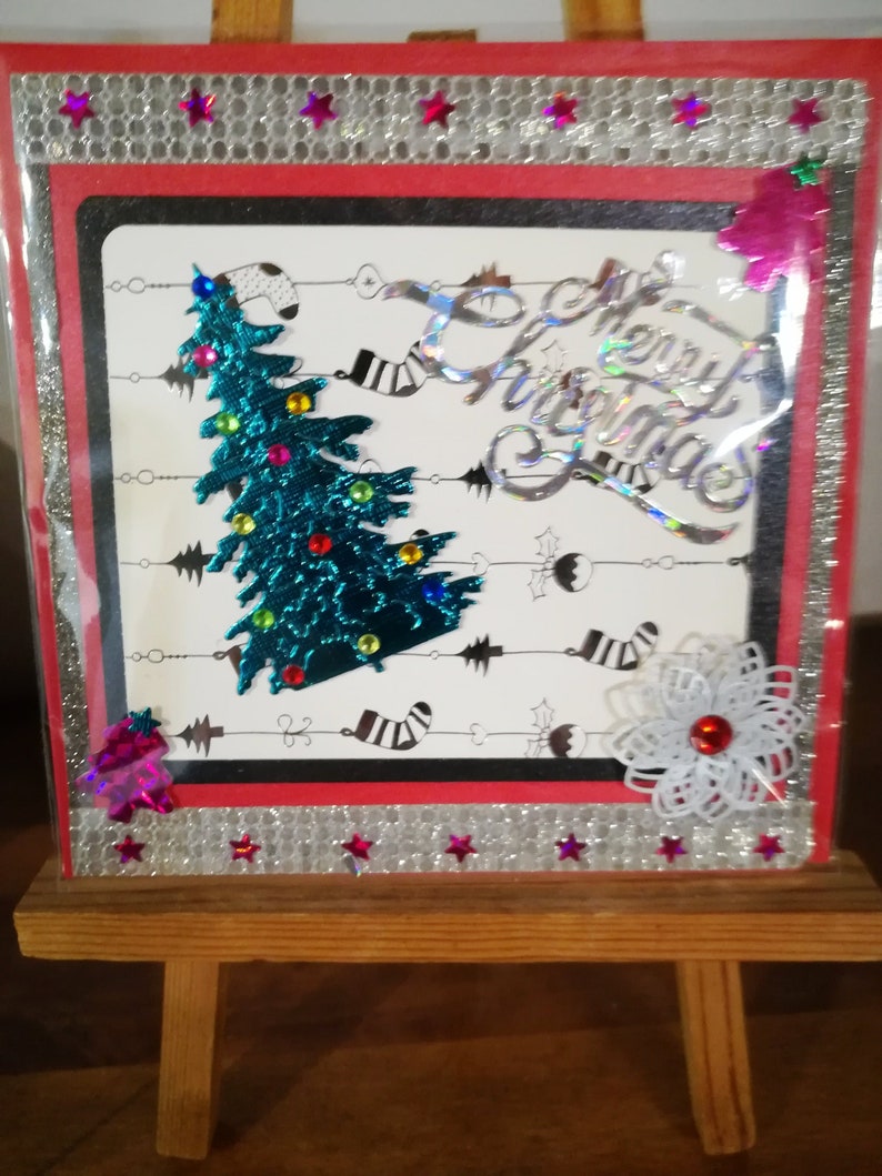 Christmas Themed Greeting Card Etsy