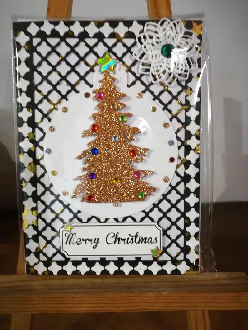 Christmas Themed Greeting Card Etsy
