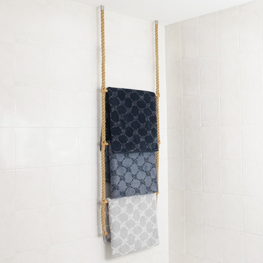 Towel Ladder Made of Jute Rope, Clothes Ladder, Clothes Rack, Towel ...