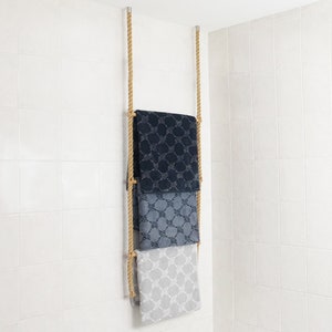 Towel ladder made of jute rope, clothes ladder, clothes rack, towel holder, valet stand, 100% ECO, various lengths, Made in Germany