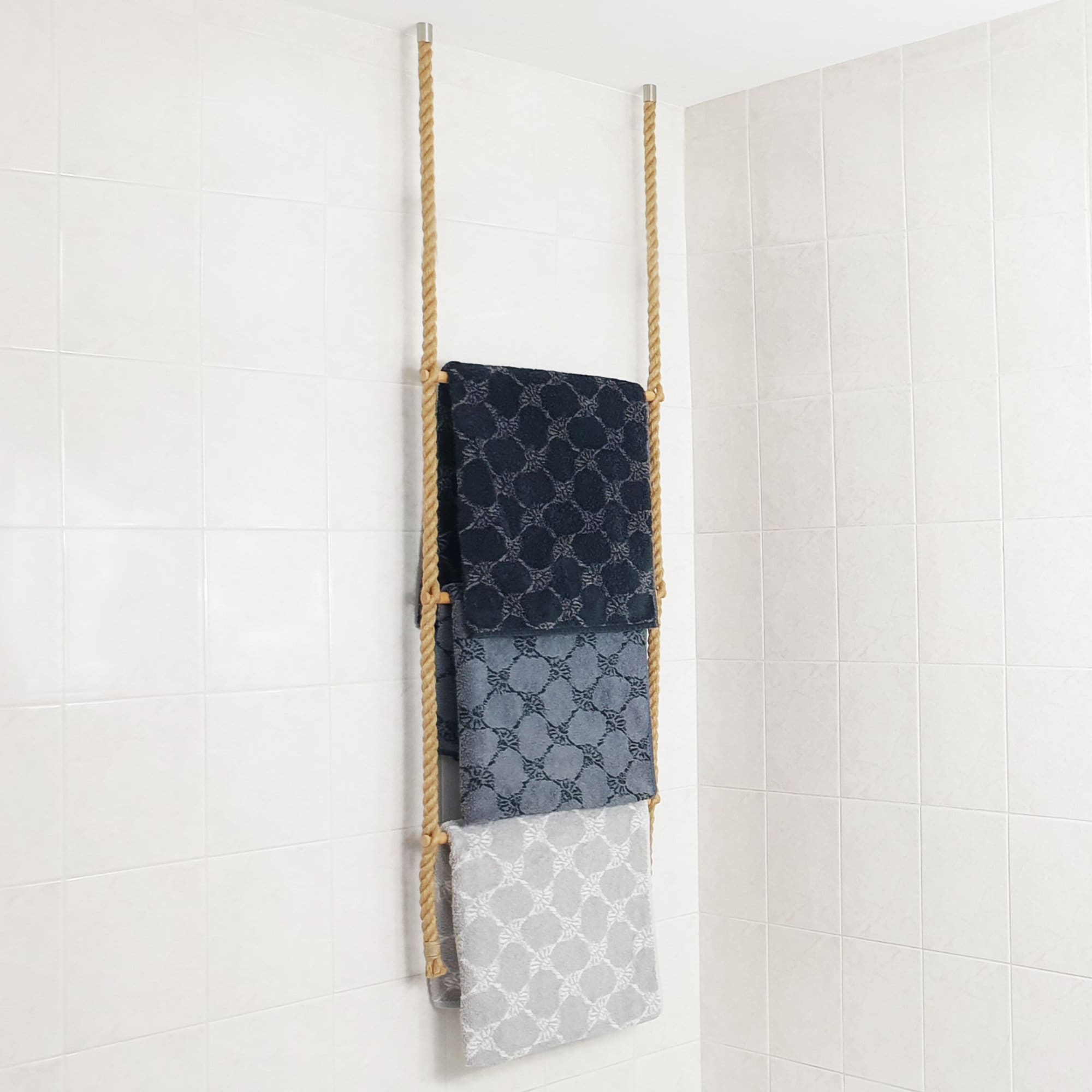 Échelle Porte-Serviettes En Corde De Jute, Échelle À Vêtements, Porte-Vêtements, Porte-Serviettes, Valet Nuit, 100% Eco, Différentes Longueurs