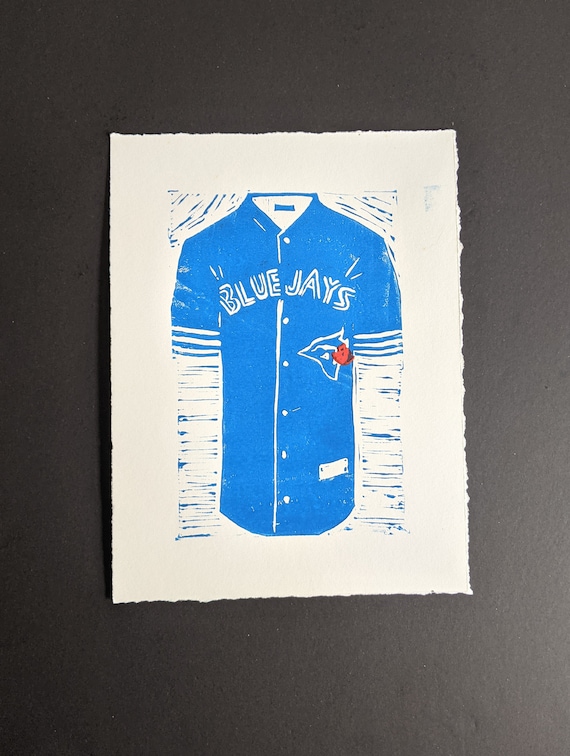 Toronto Blue Jays Jersey Handmade Print 