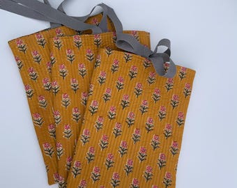 Quilted Book Sleeve | Floral Print Padded Cover | Tablet Case | Gift for Book Lovers