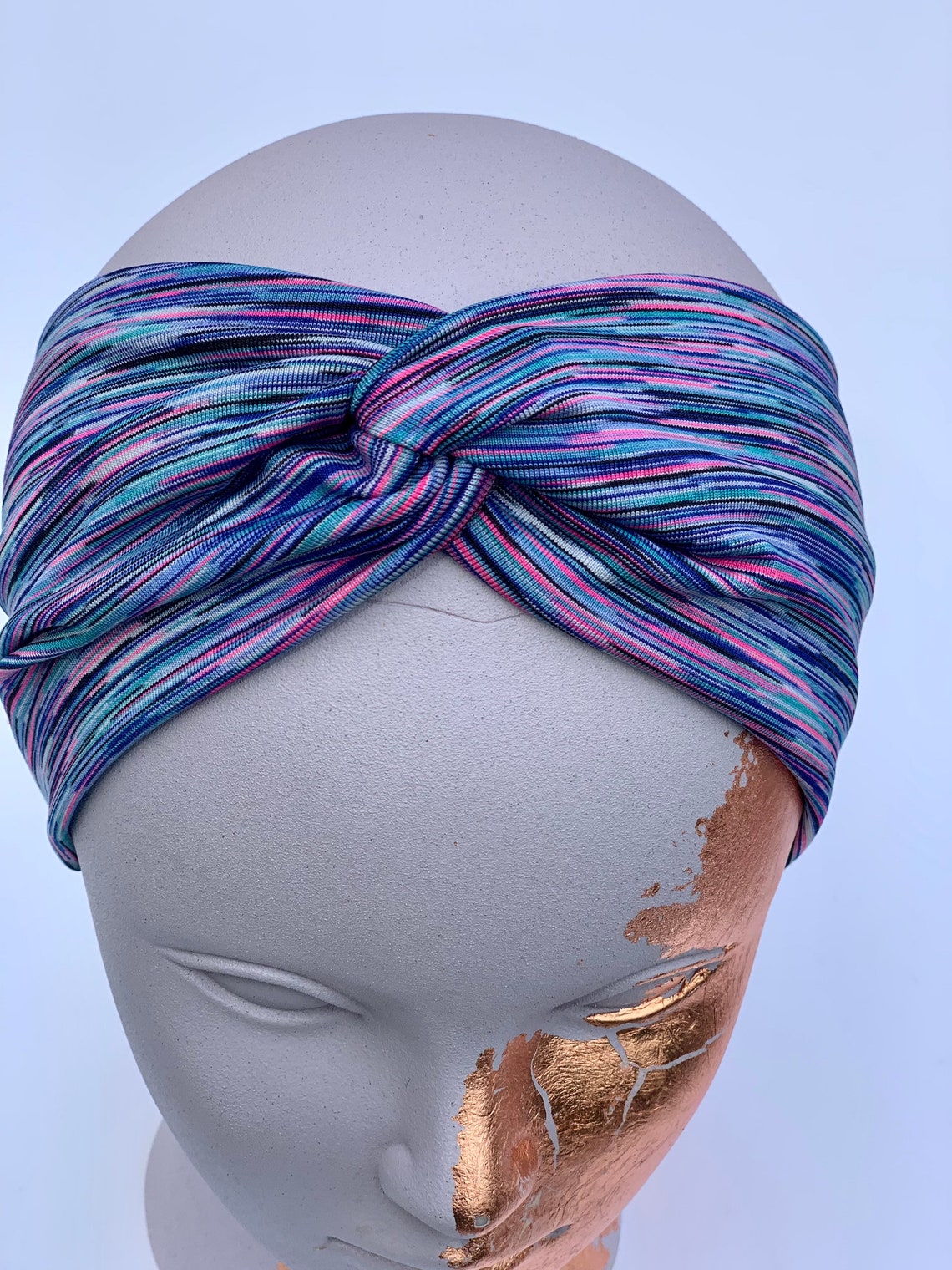Soft Lycra Sports Headband Twist Headband Headband Yoga Etsy