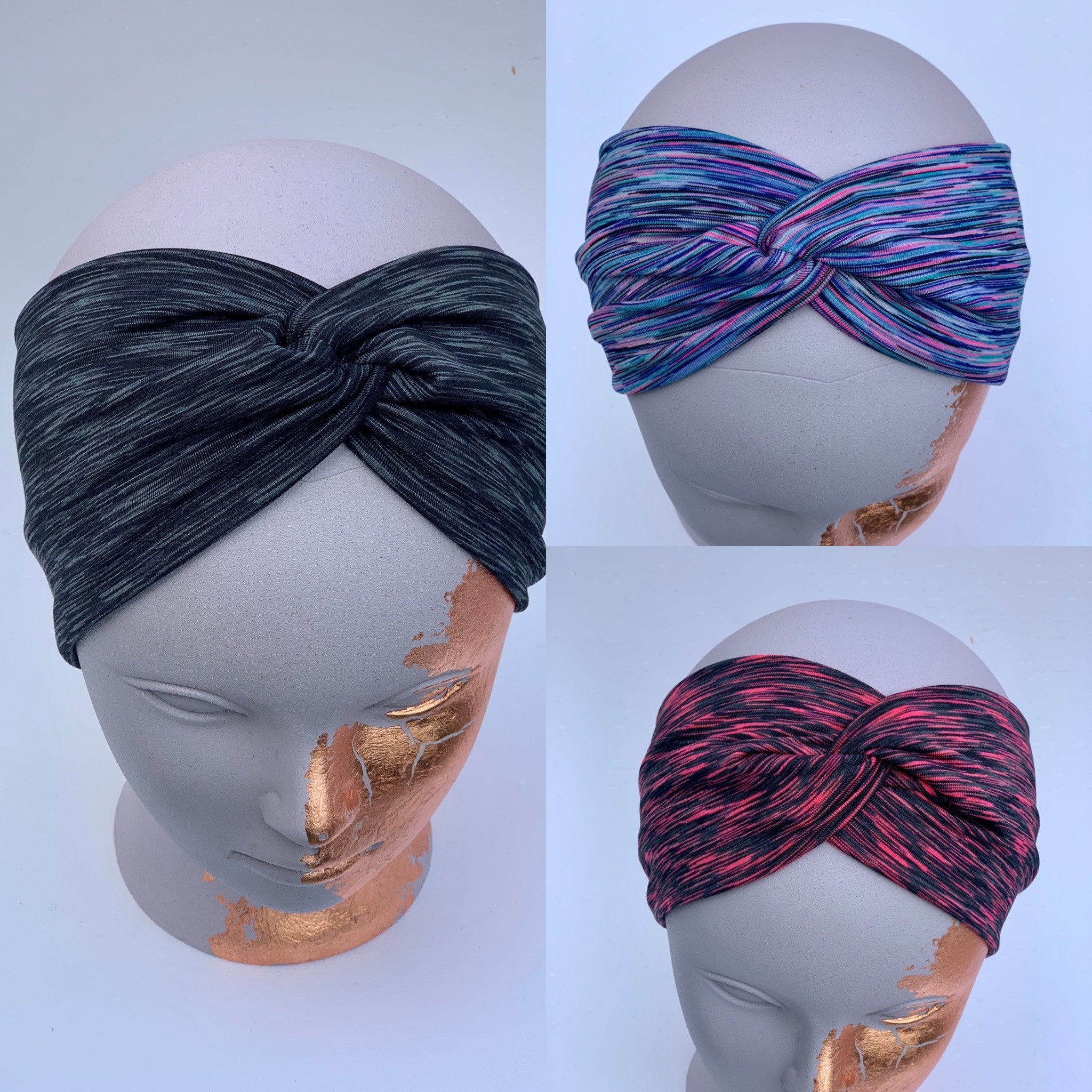 Soft Lycra Sports Headband Twist Headband Headband Yoga Etsy UK