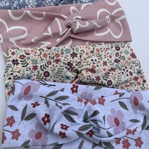 Cotton Jersey Twist Headband | Ditsy Floral Print Hair Accessory immagine 11