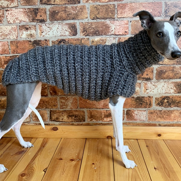 Whippet Sweater / Jumper in Charcoal Grey