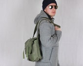Vintage Messenger Bag Army Bag Khaki Military Bag Army Shoulder Bag Military Surplus Cold War Collectible Supply Crossbody Bag Vintage Bag