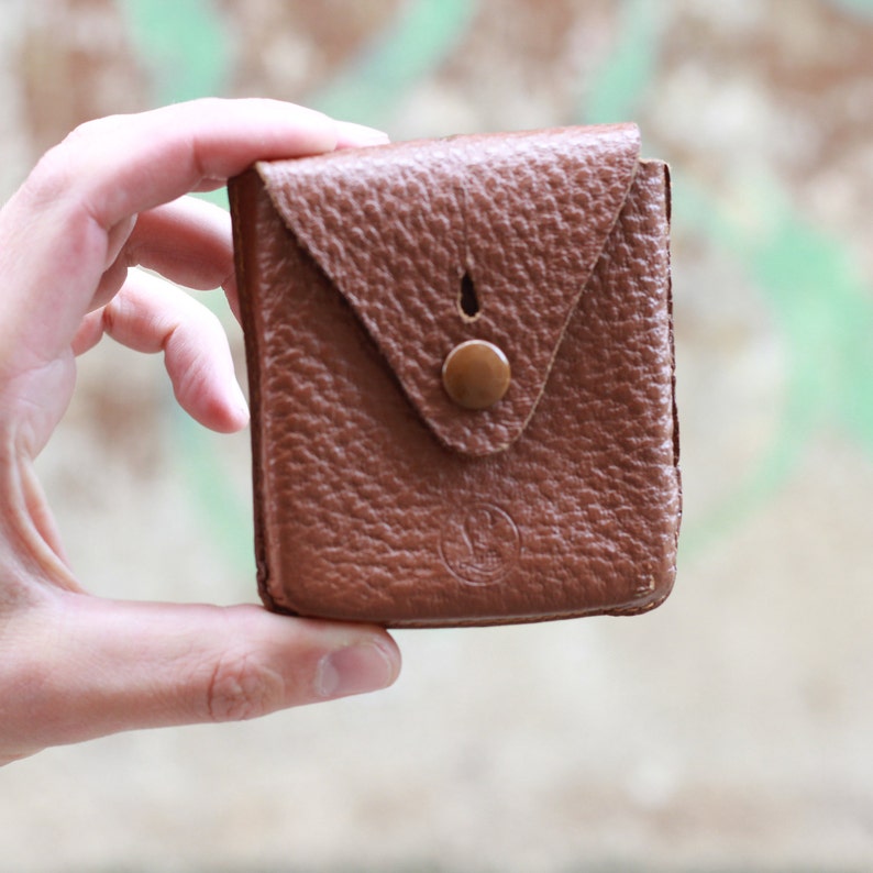 Army Surplus Army Pouch Military Surplus Leather Pouch Small Bag Military Pouch Coin Holder Compass Bag Camp Gear Leather Wallet