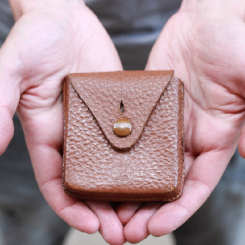 Army Surplus Army Pouch Military Surplus Leather Pouch Small Bag Military Pouch Coin Holder Compass Bag Camp Gear Leather Wallet